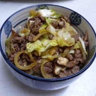 牛キャベツ丼